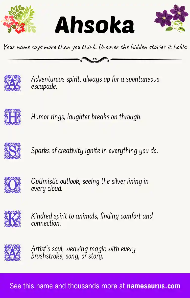 Acrostic poem about Ahsoka.