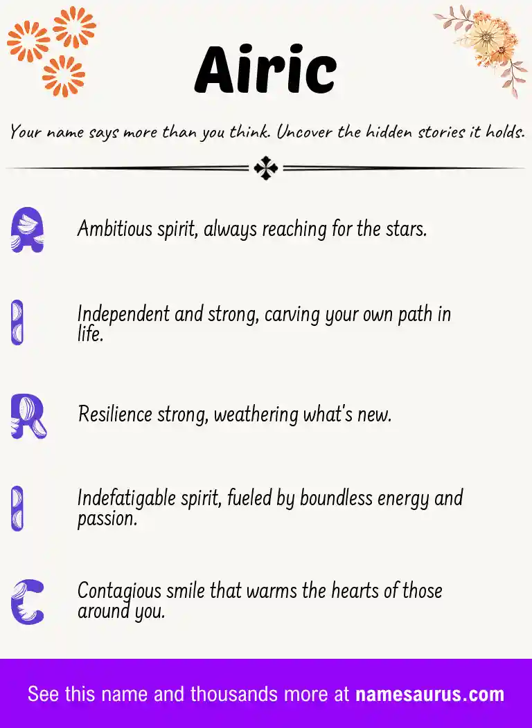 Acrostic poem about Airic.