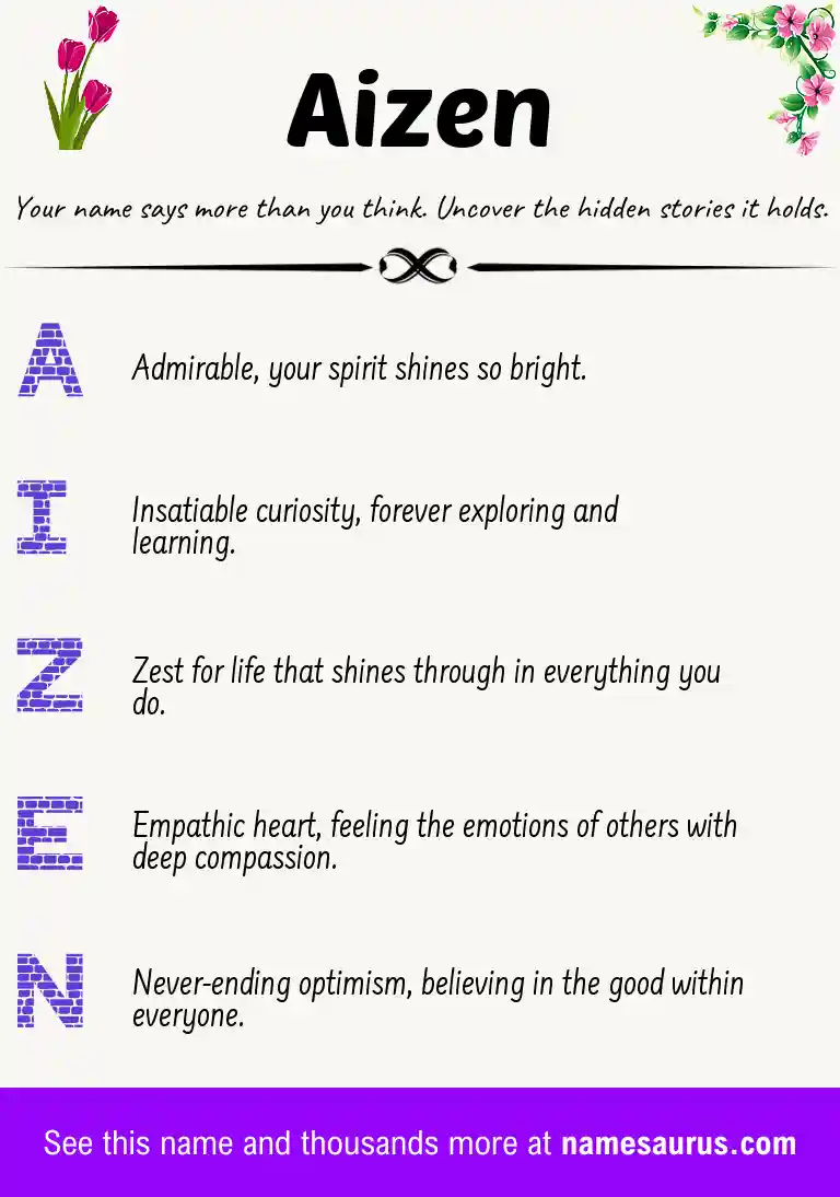 Acrostic poem about Aizen.