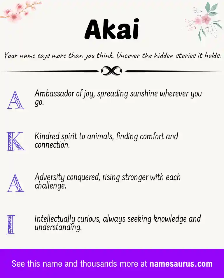 Acrostic poem about Akai.