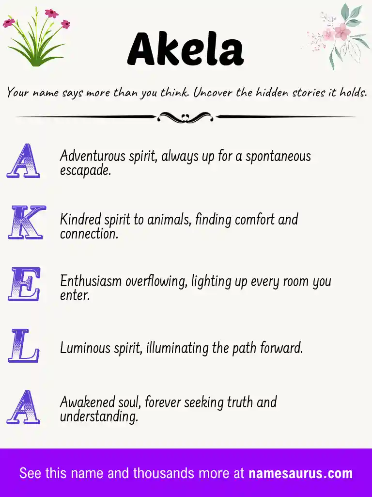 Acrostic poem about Akela.