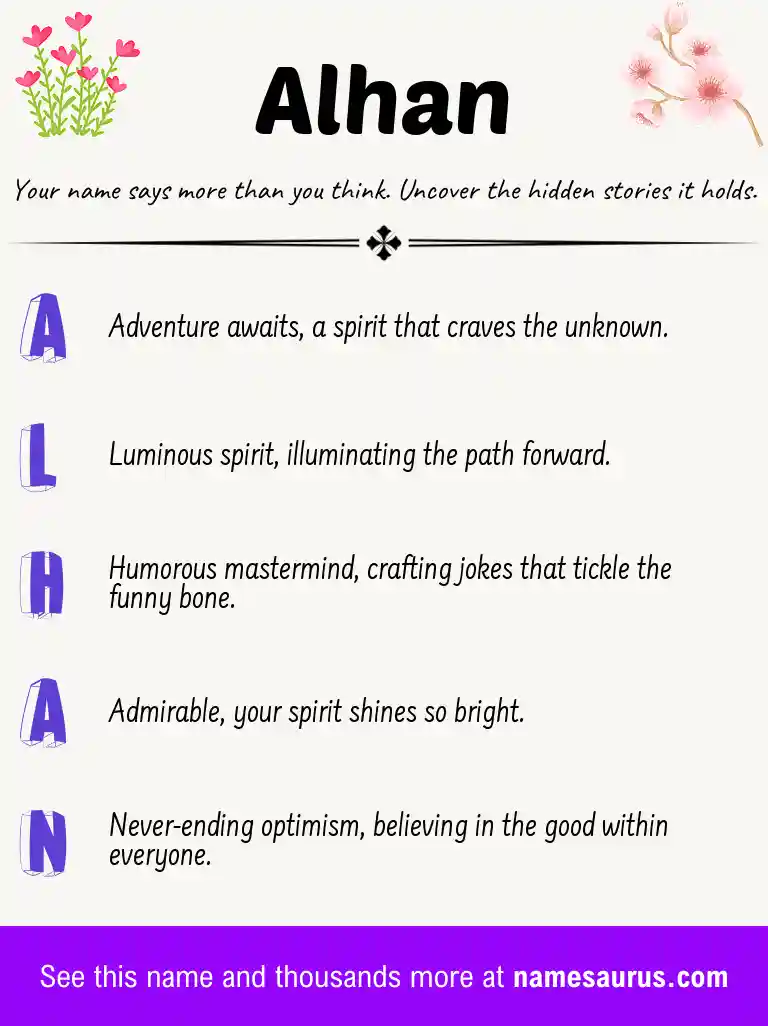Acrostic poem about Alhan.