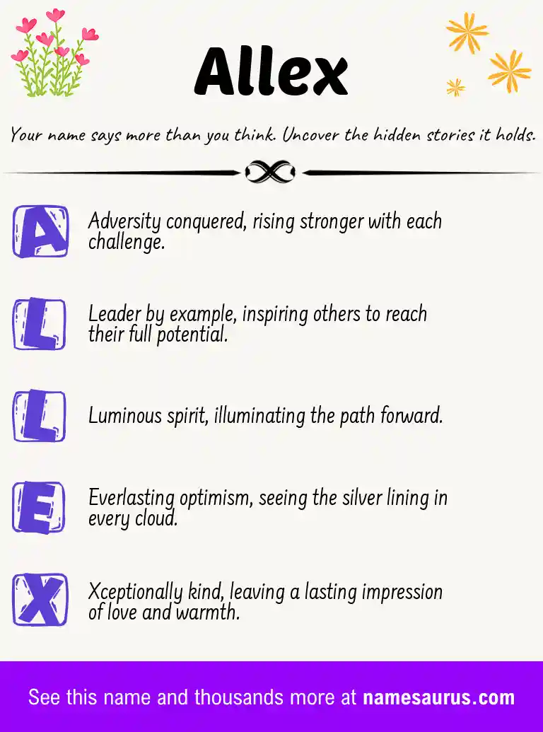 Acrostic poem about Allex.