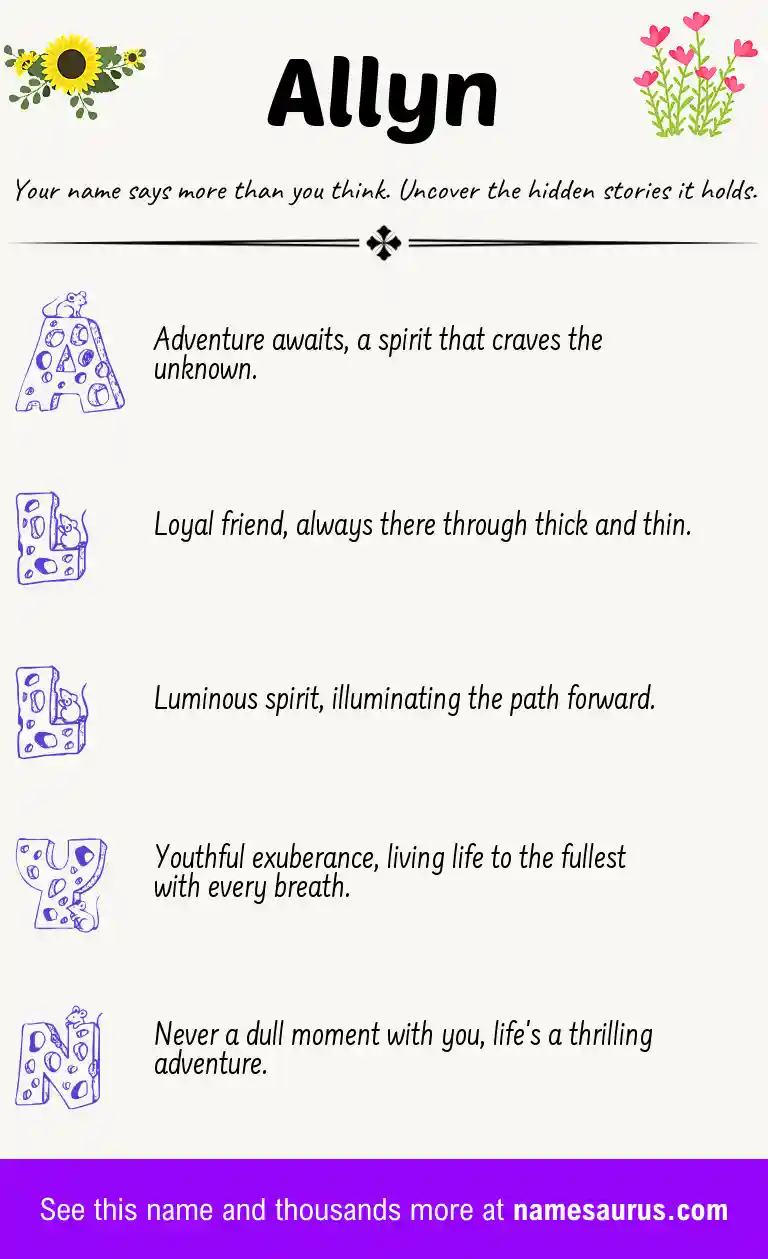 Acrostic poem about Allyn.