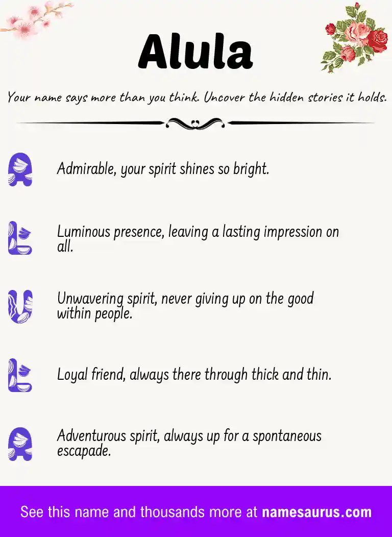 Acrostic poem about Alula.