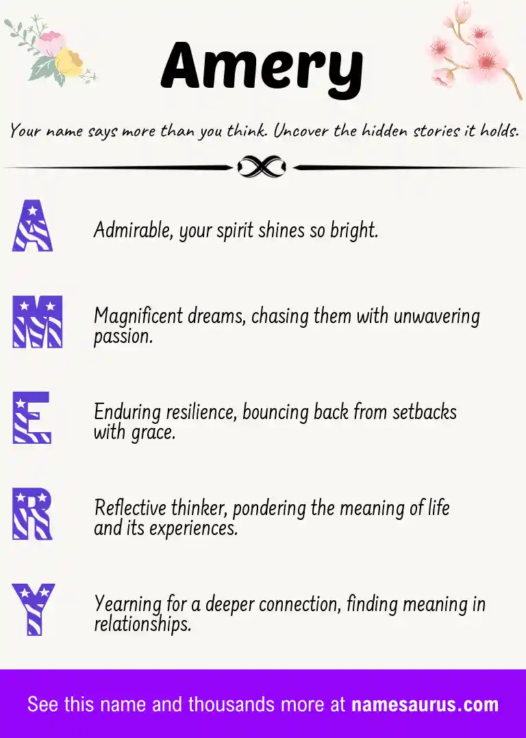 Acrostic poem about Amery.