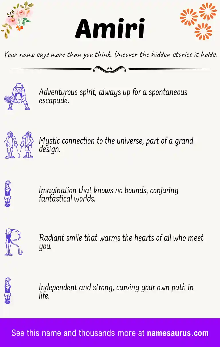Acrostic poem about Amiri.