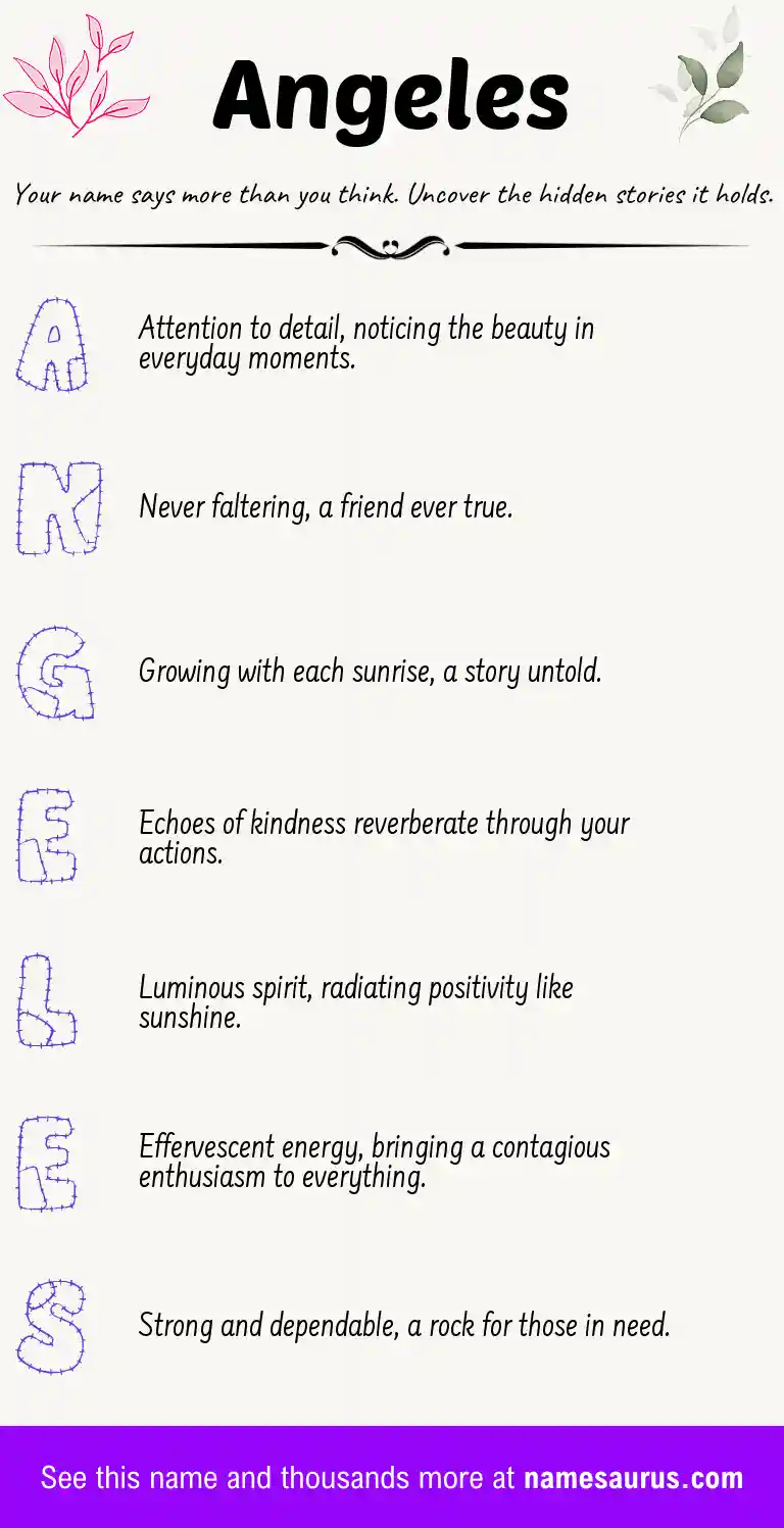 Acrostic poem about Angeles.