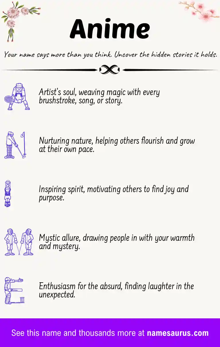 Acrostic poem about Anime.
