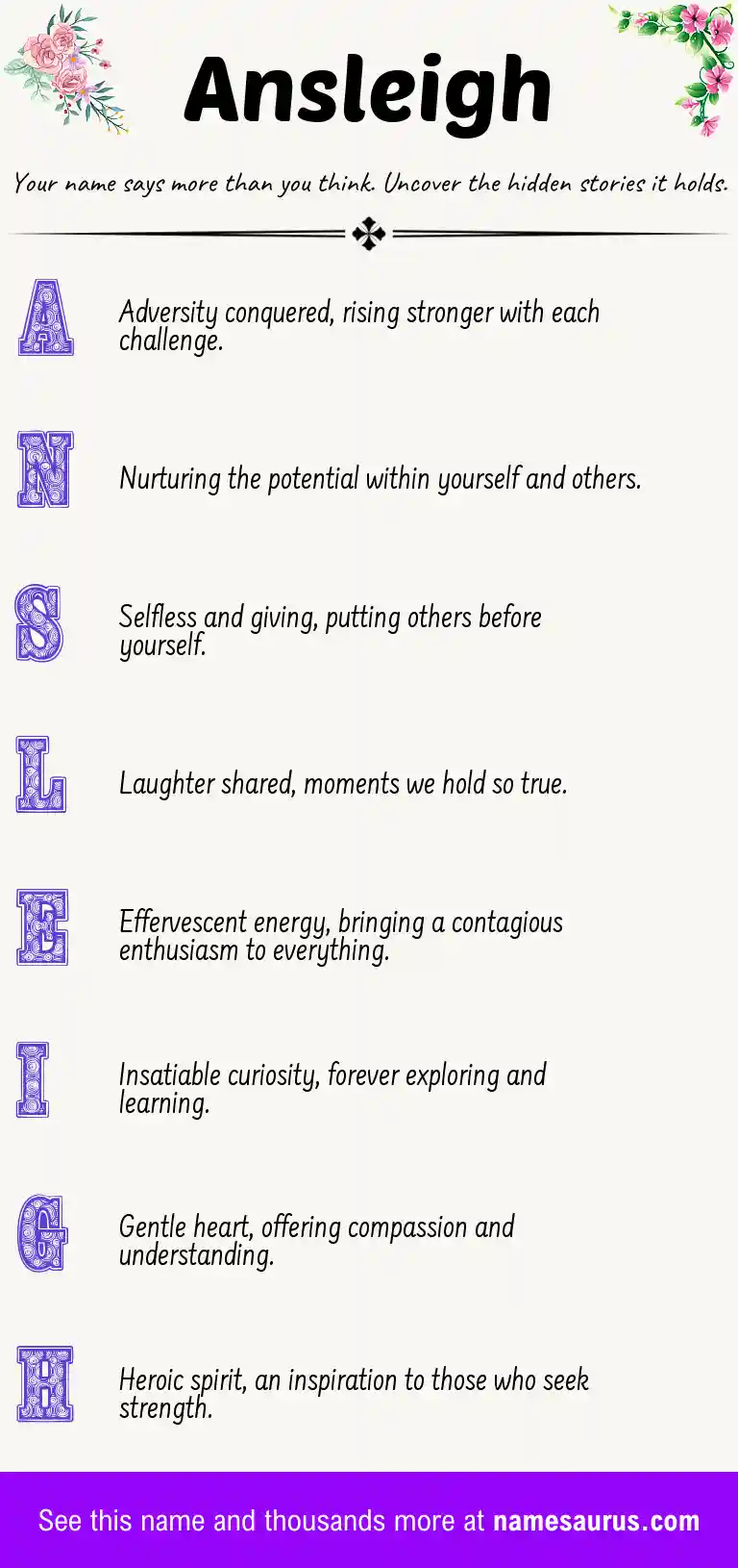 Acrostic poem about Ansleigh.