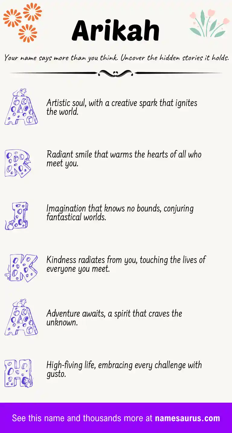 Acrostic poem about Arikah.