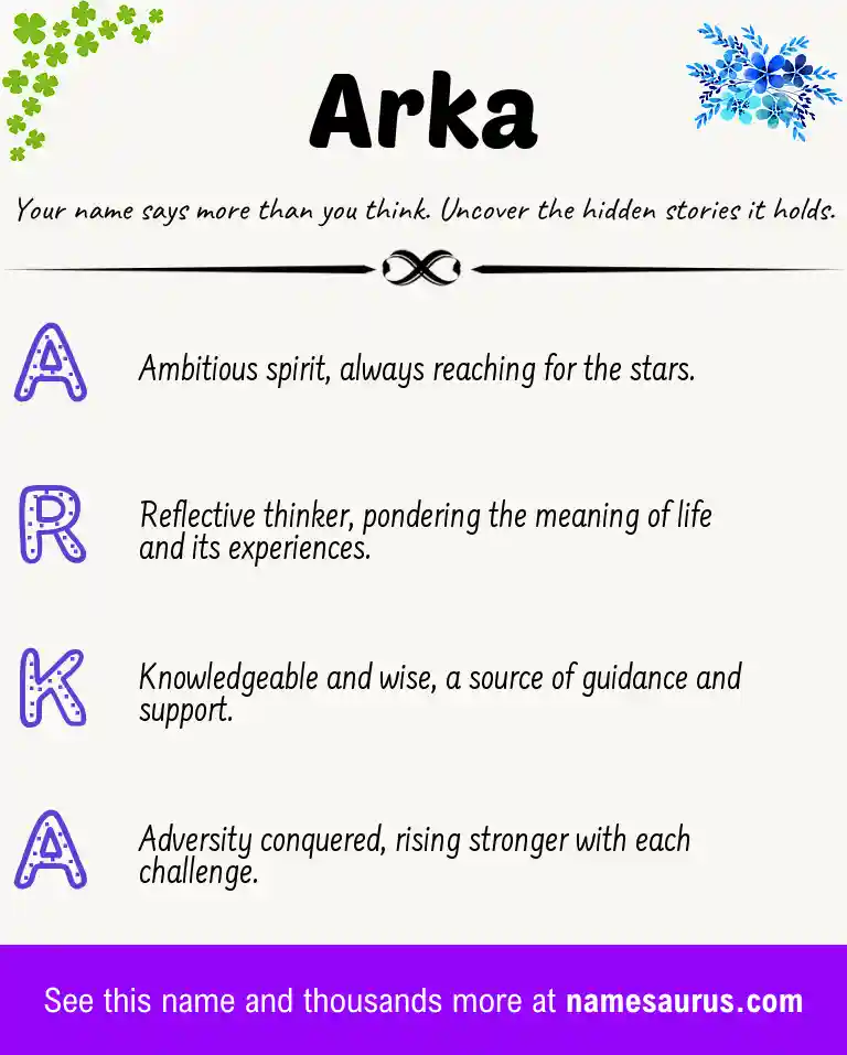 Acrostic poem about Arka.