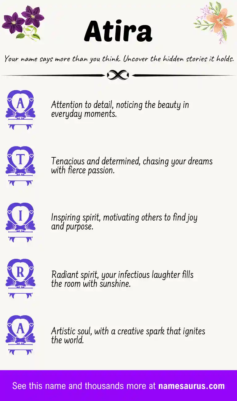 Acrostic poem about Atira.