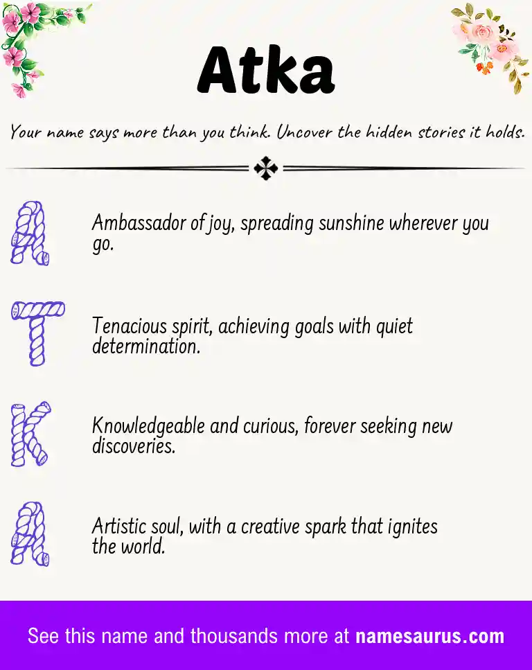 Acrostic poem about Atka.
