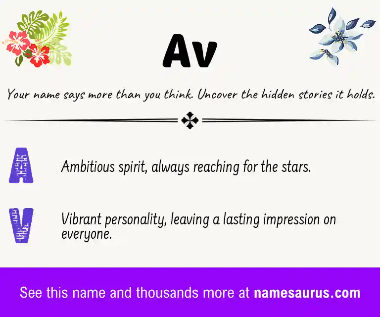 Acrostic poem about Av.