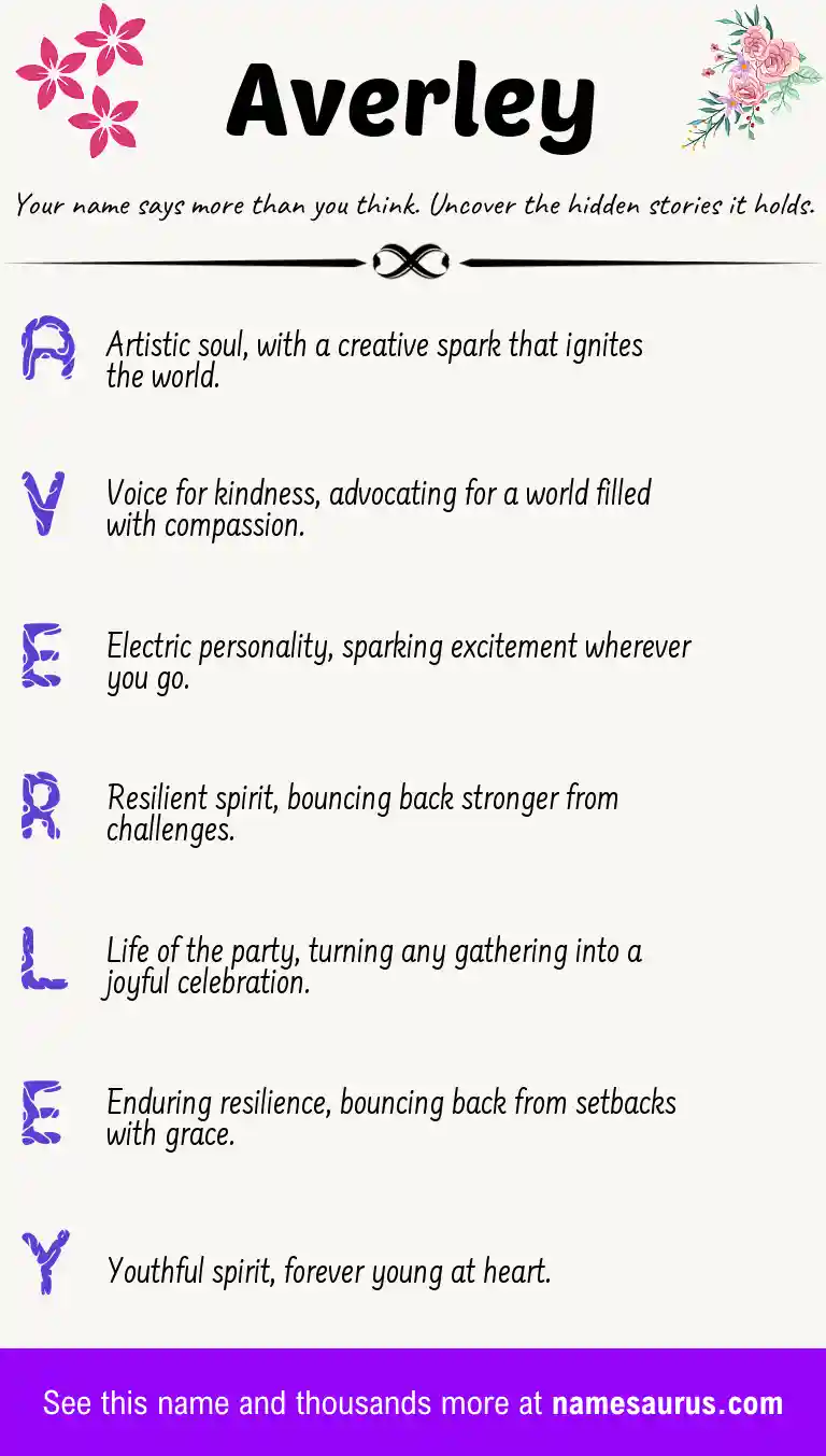 Acrostic poem about Averley.