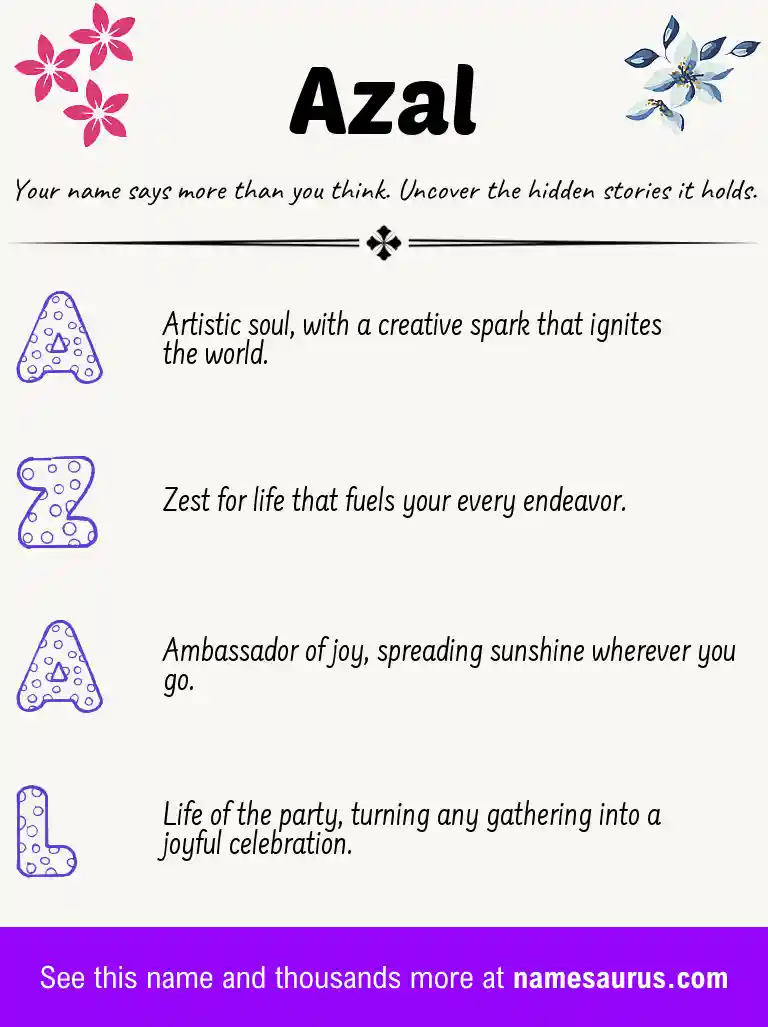 Acrostic poem about Azal.