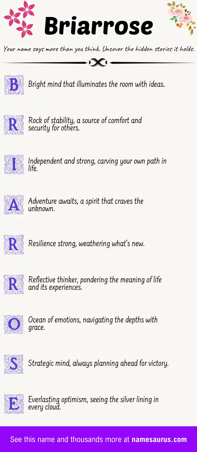 Acrostic poem about Briarrose.