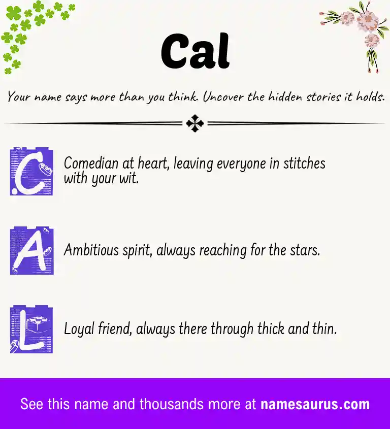 Acrostic poem about Cal.
