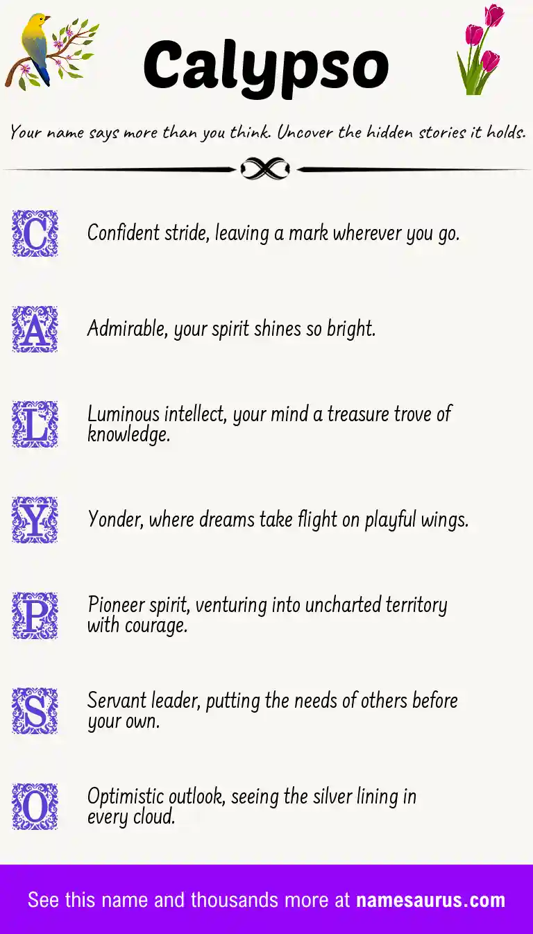 Acrostic poem about Calypso.