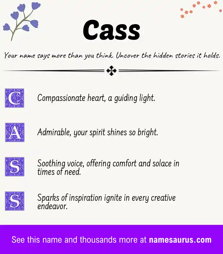 Acrostic poem about Cass.
