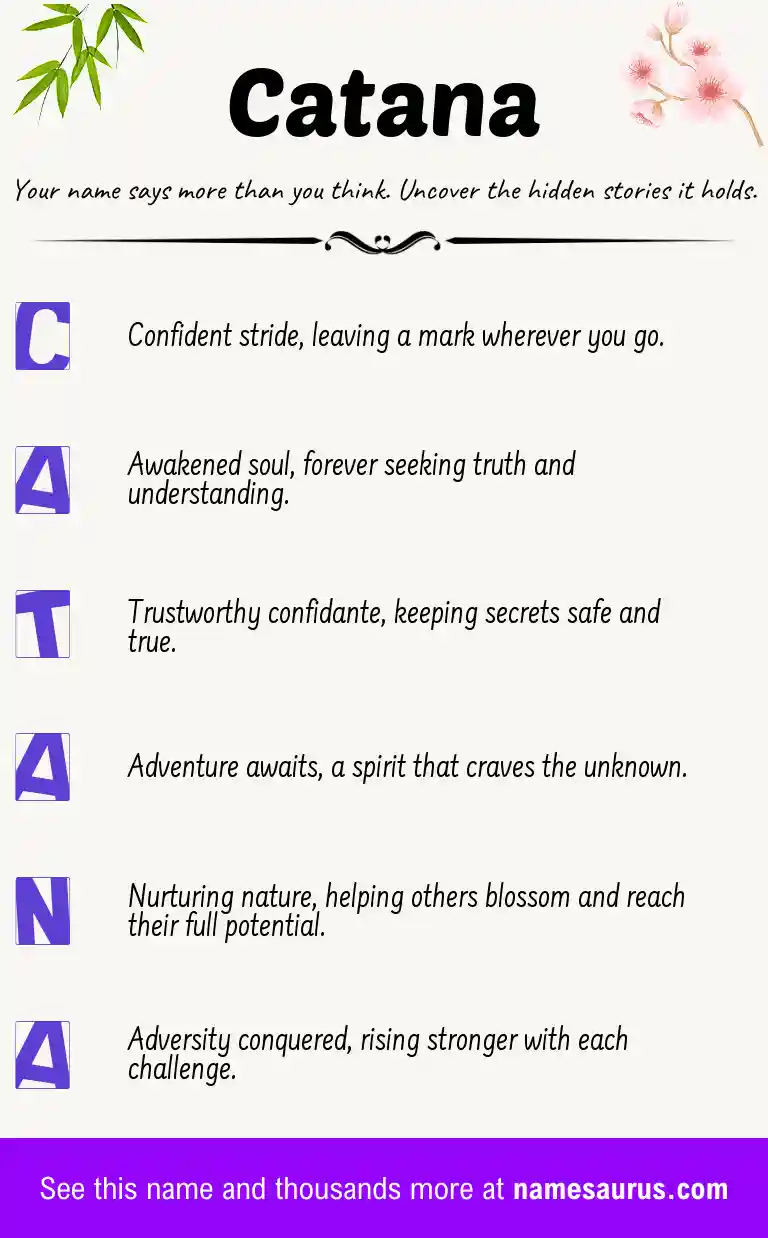 Acrostic poem about Catana.