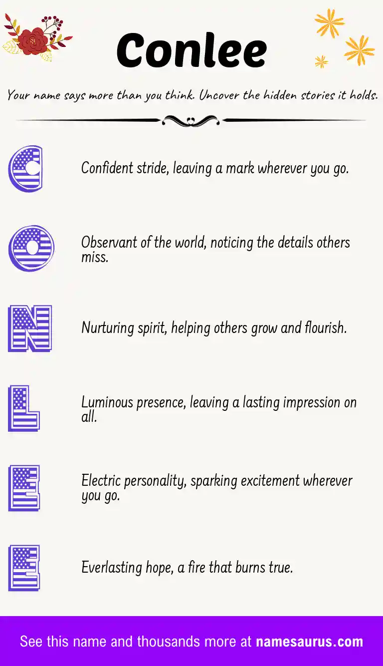 Acrostic poem about Conlee.