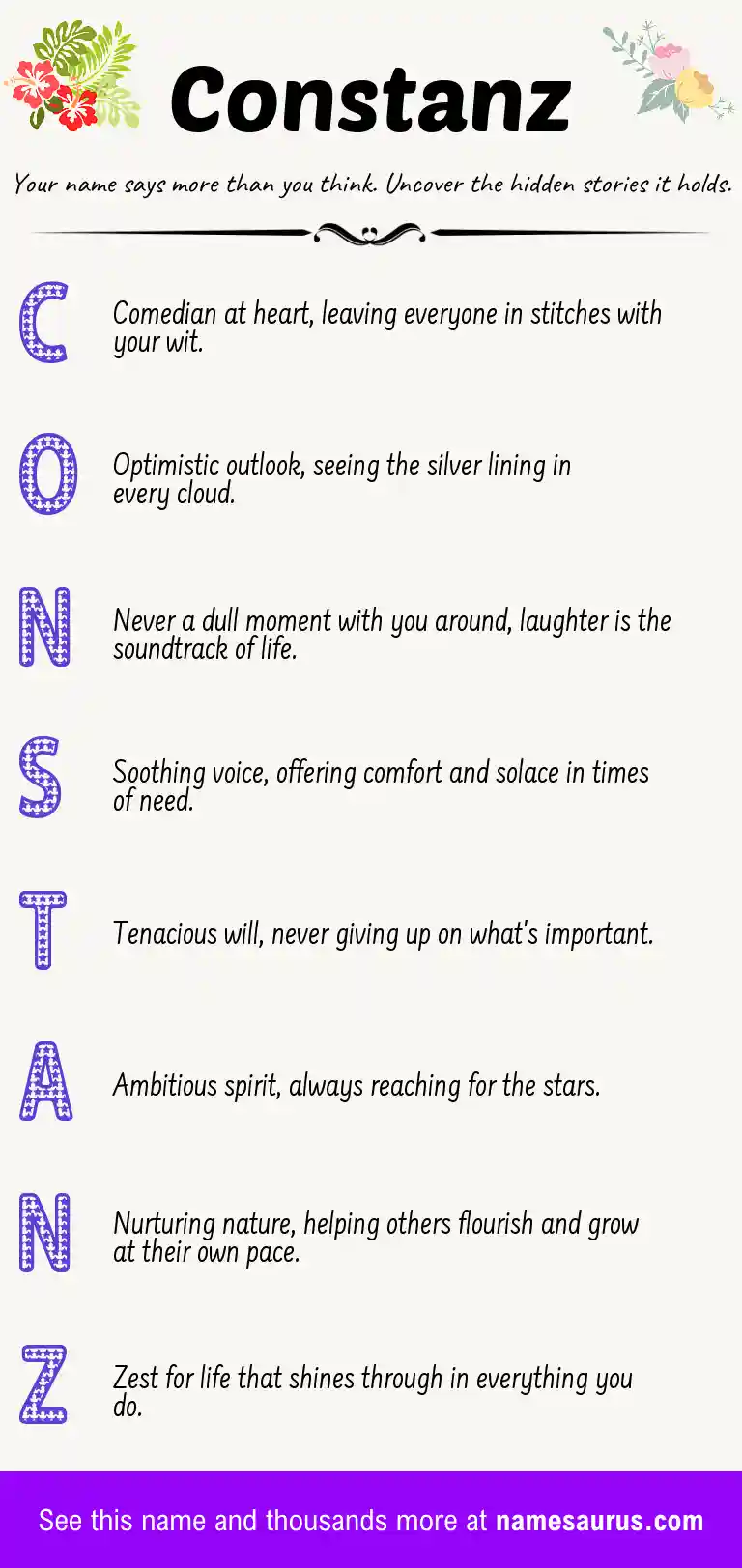 Acrostic poem about Constanz.