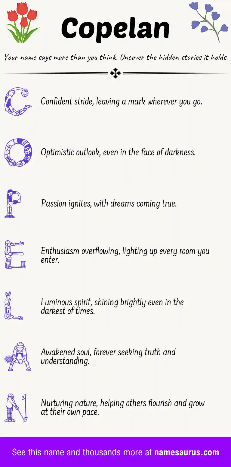 Acrostic poem about Copelan.