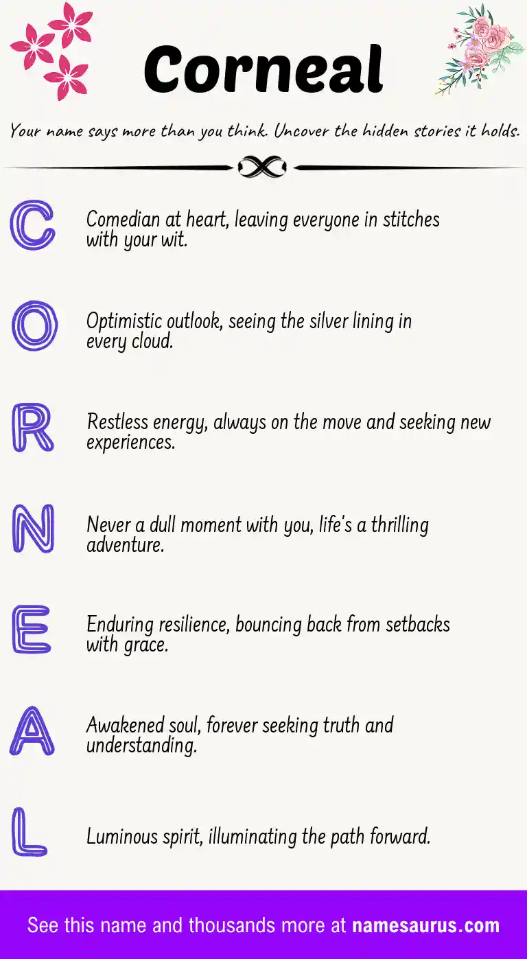 Acrostic poem about Corneal.