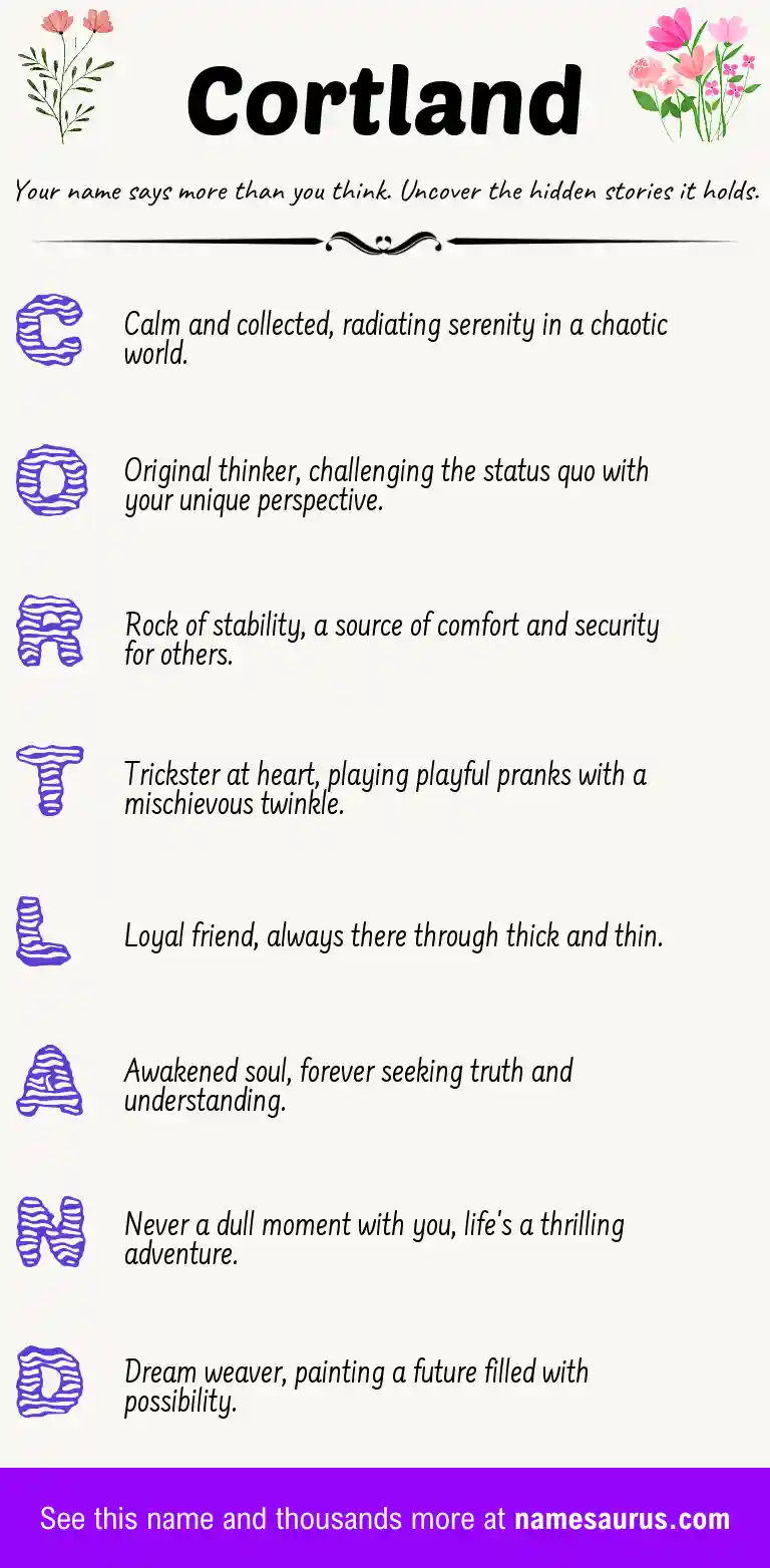 Acrostic poem about Cortland.