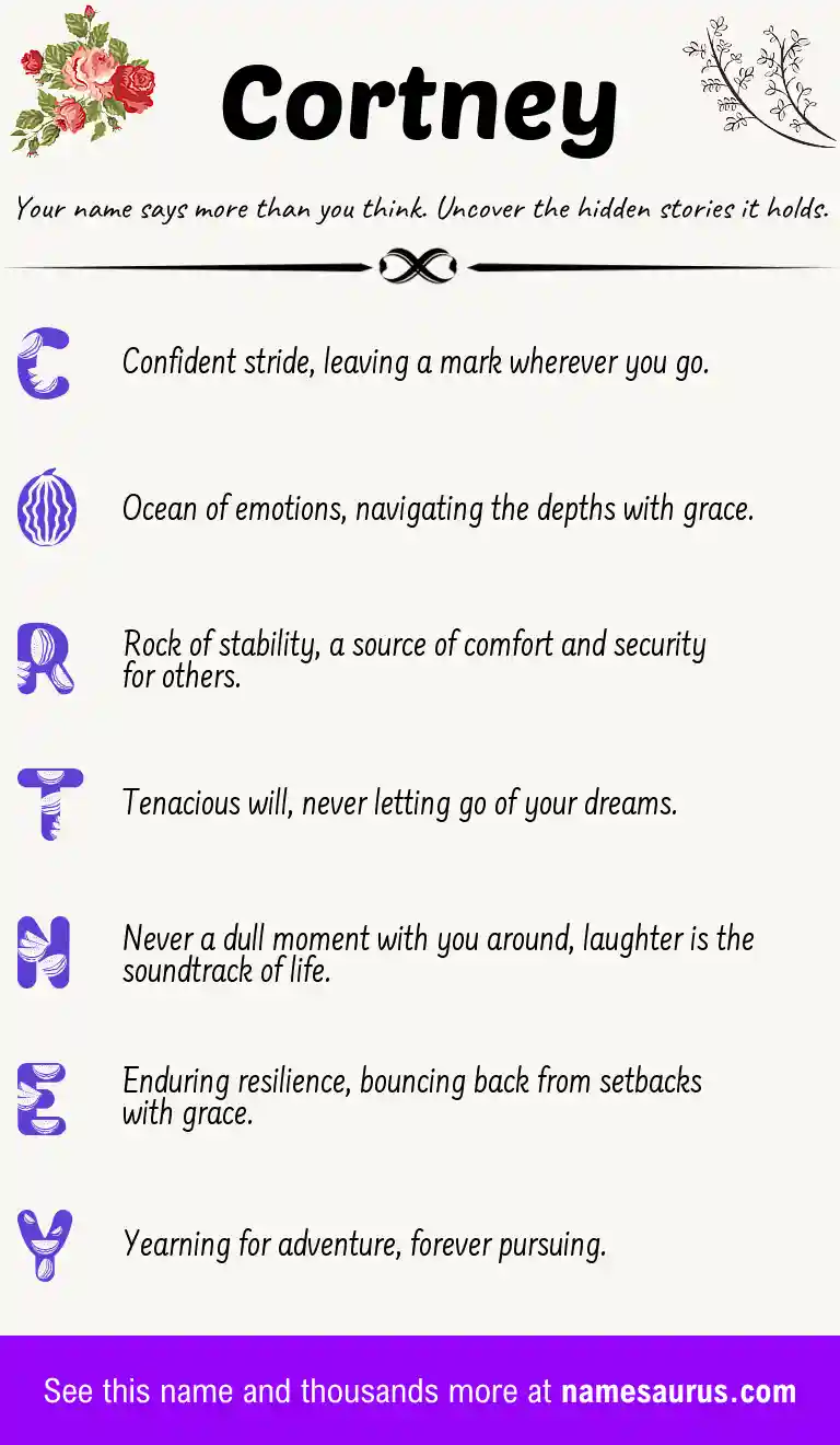 Acrostic poem about Cortney.