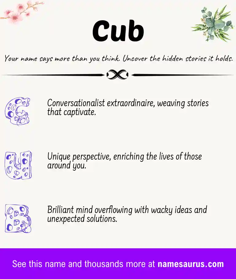 Acrostic poem about Cub.