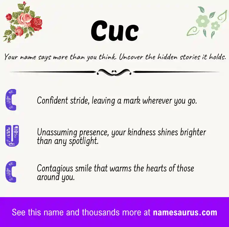 Acrostic poem about Cuc.