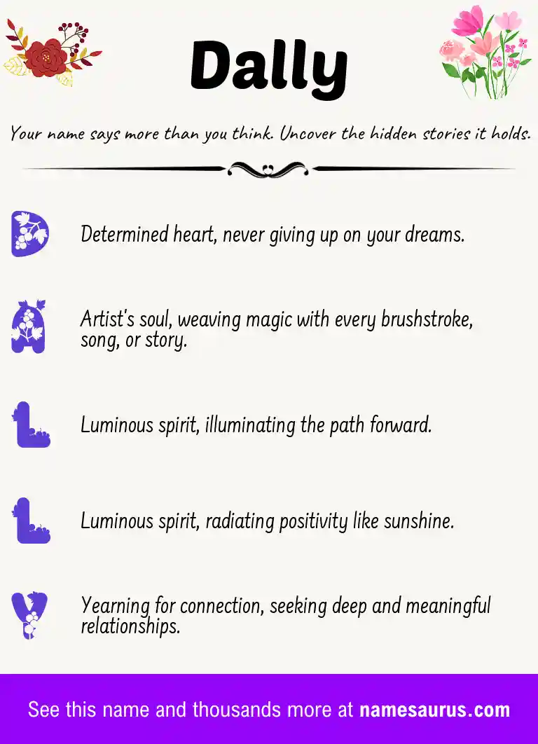 Acrostic poem about Dally.