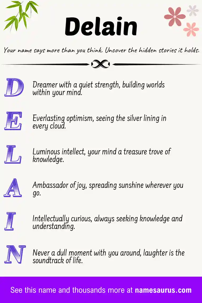 Acrostic poem about Delain.