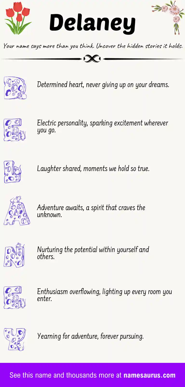 Acrostic poem about Delaney.