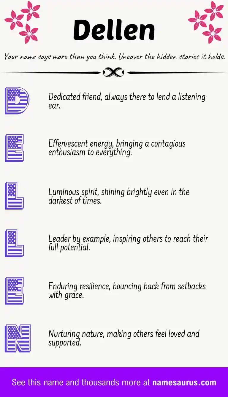 Acrostic poem about Dellen.