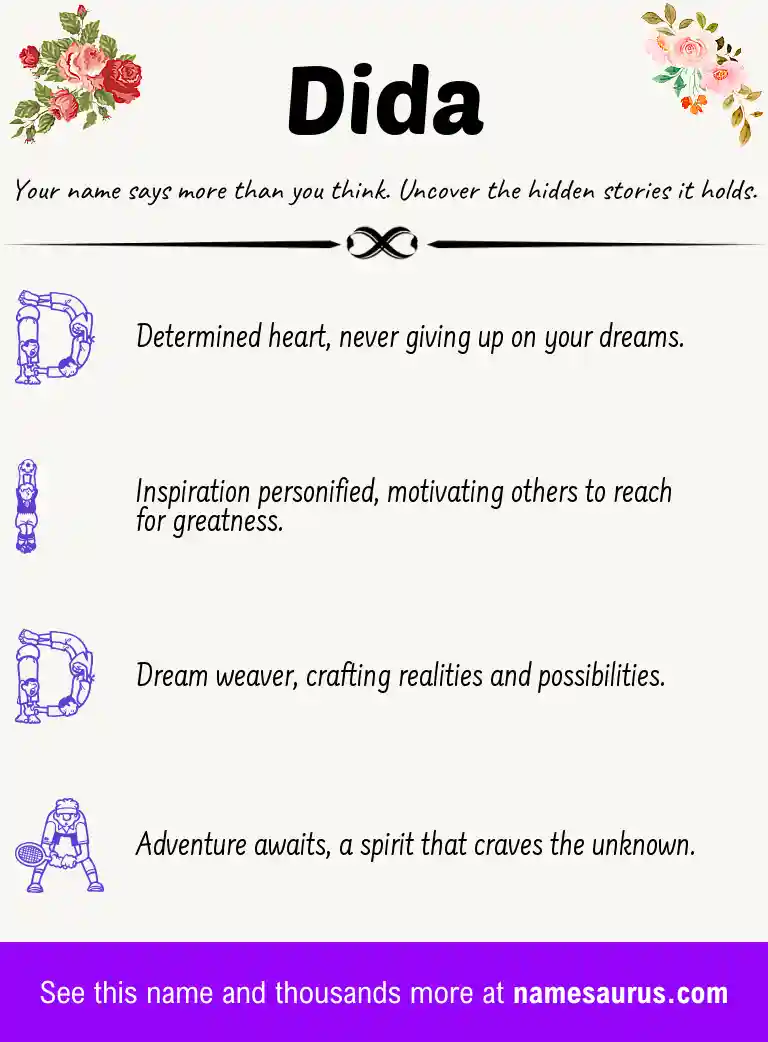 Acrostic poem about Dida.