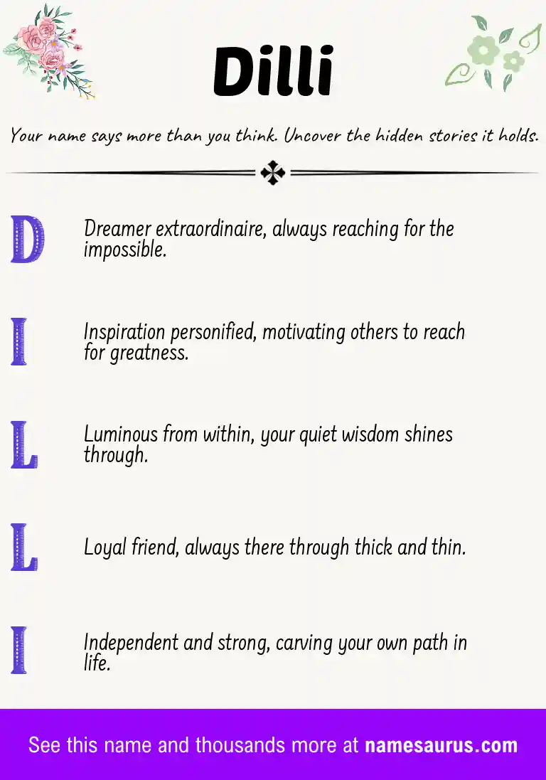 Acrostic poem about Dilli.