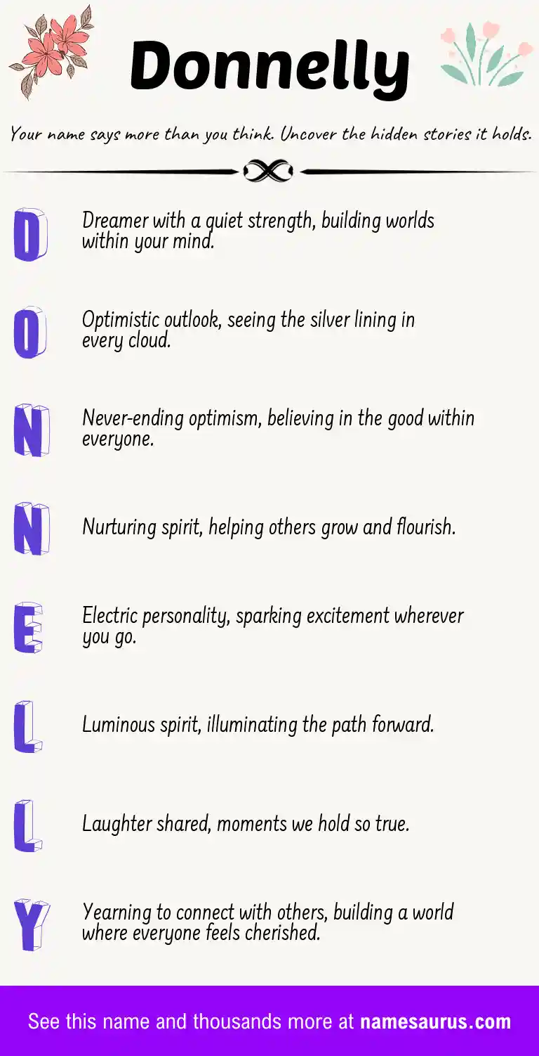 Acrostic poem about Donnelly.
