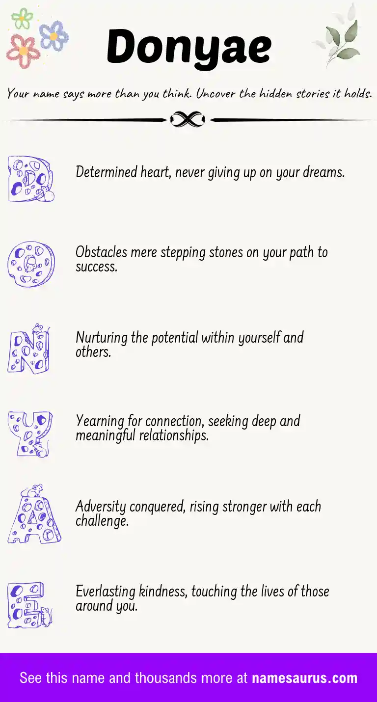 Acrostic poem about Donyae.