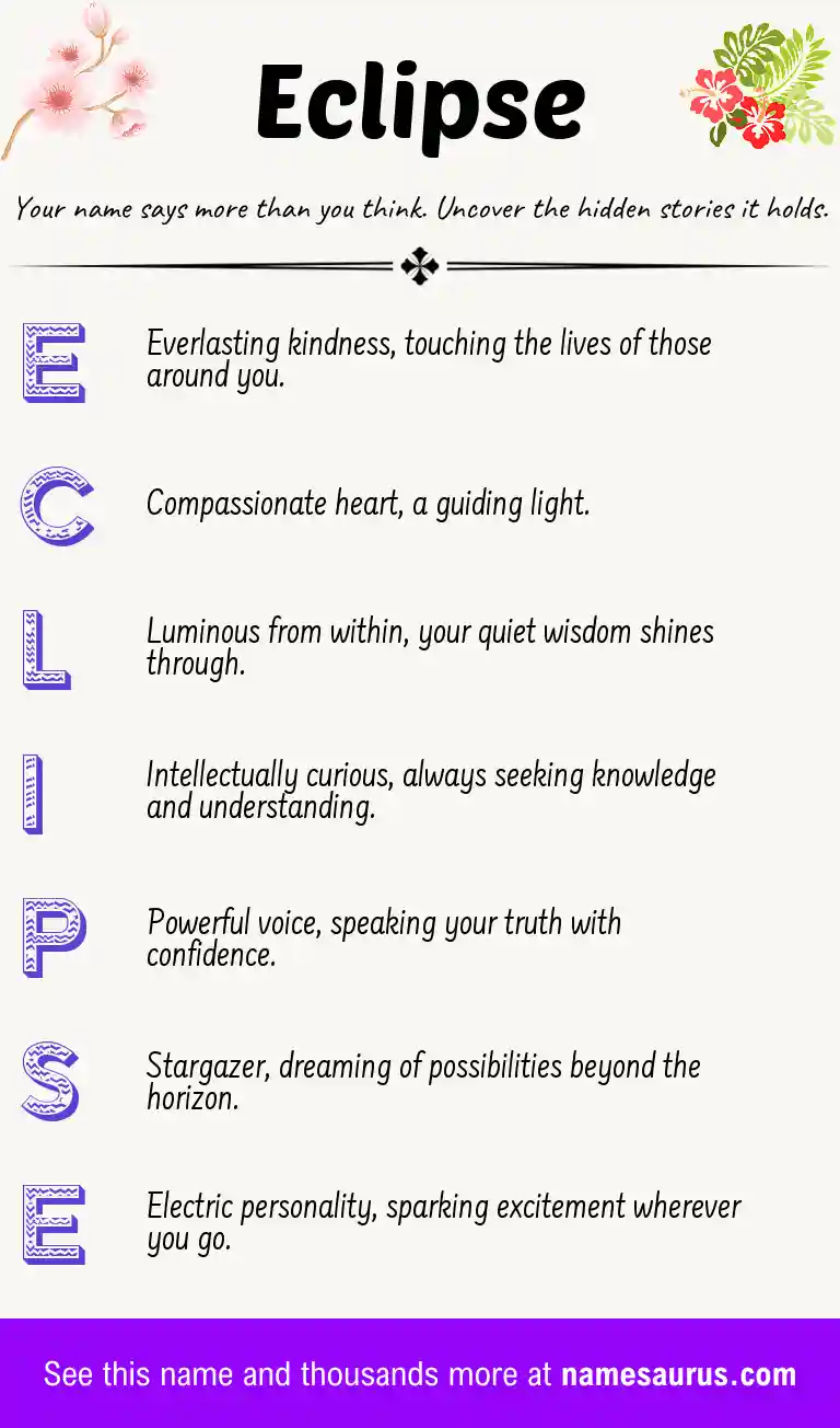 Acrostic poem about Eclipse.