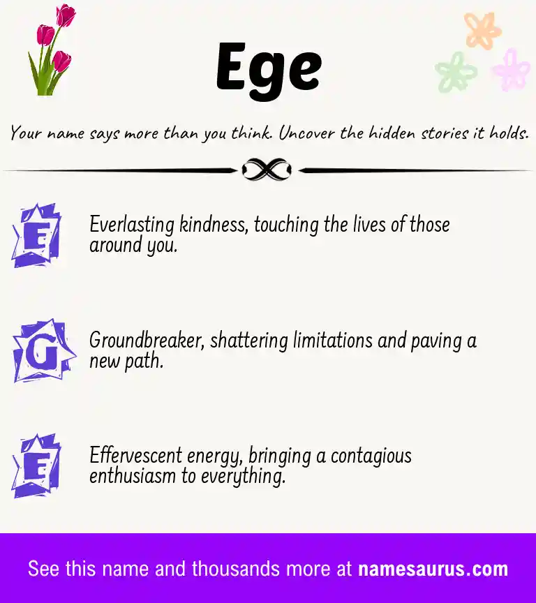 Acrostic poem about Ege.