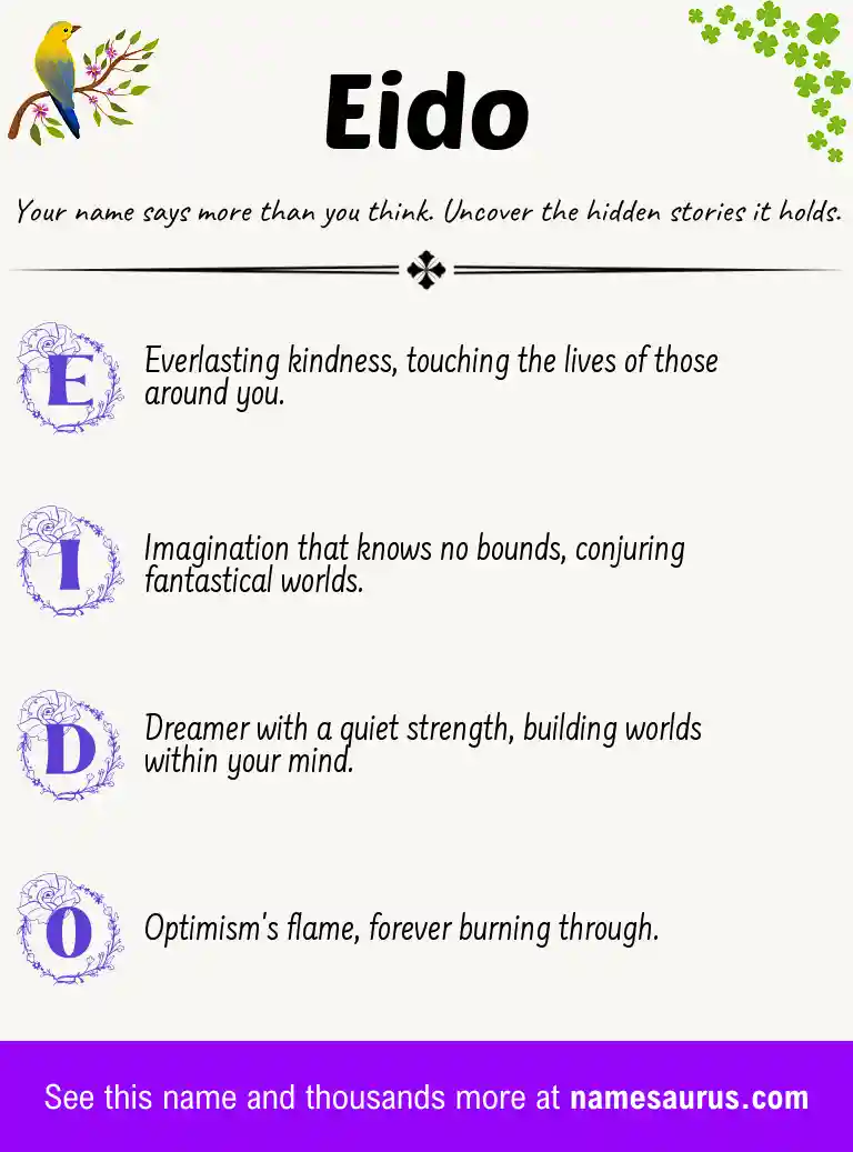 Acrostic poem about Eido.