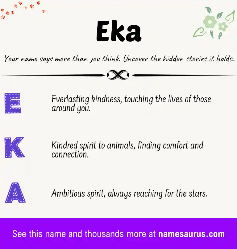 Acrostic poem about Eka.