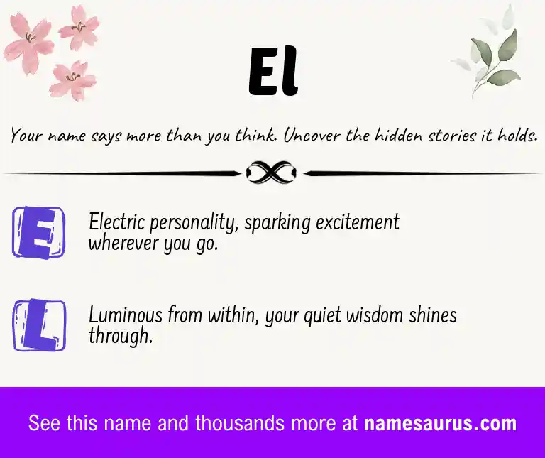 Acrostic poem about El.