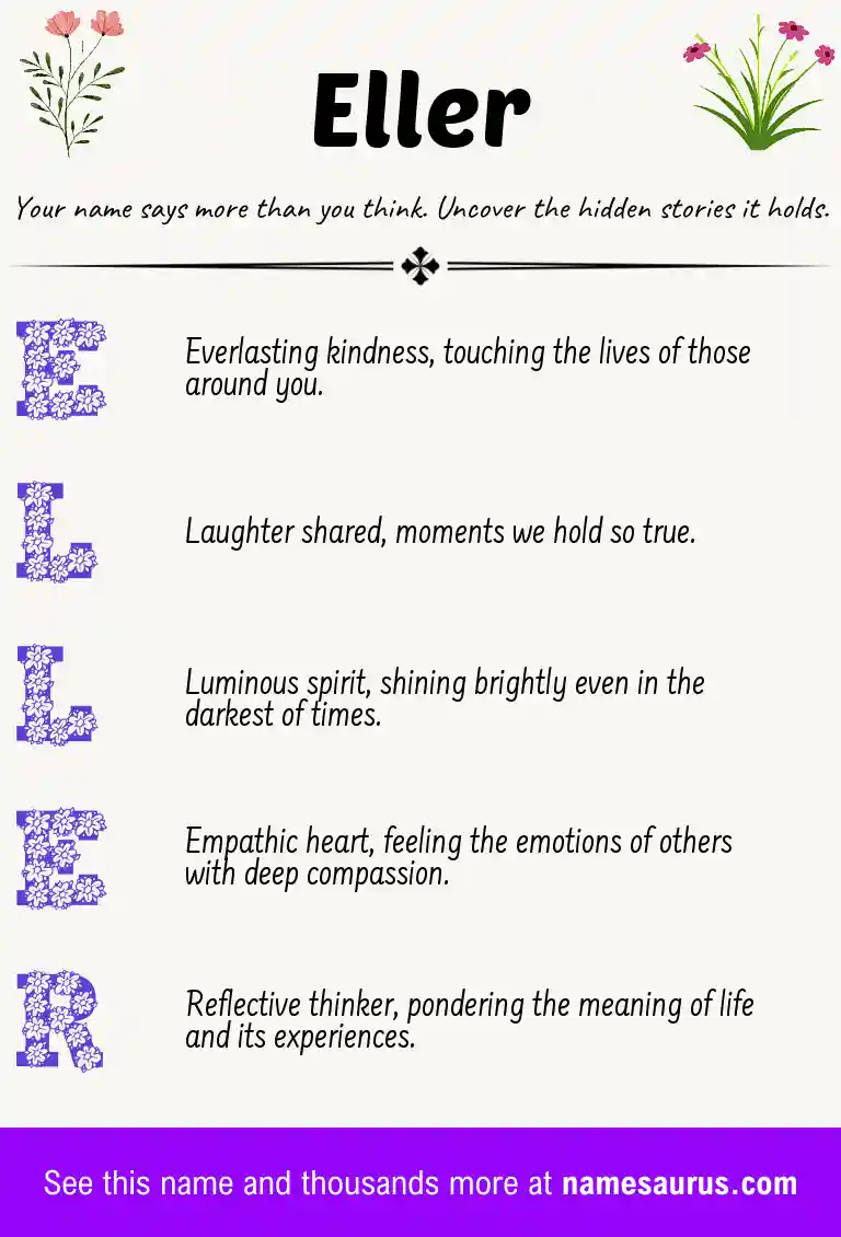 Acrostic poem about Eller.