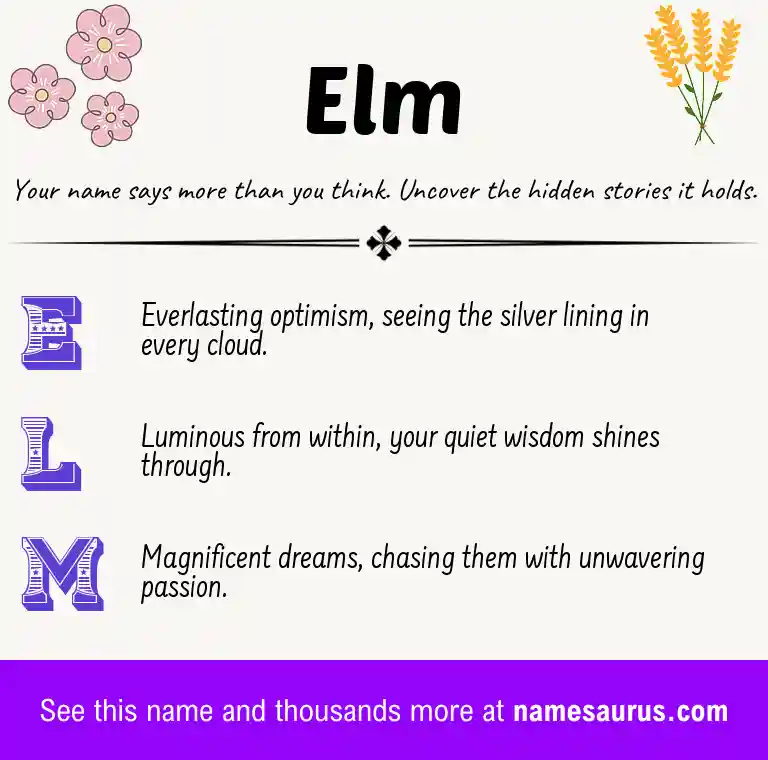 Acrostic poem about Elm.