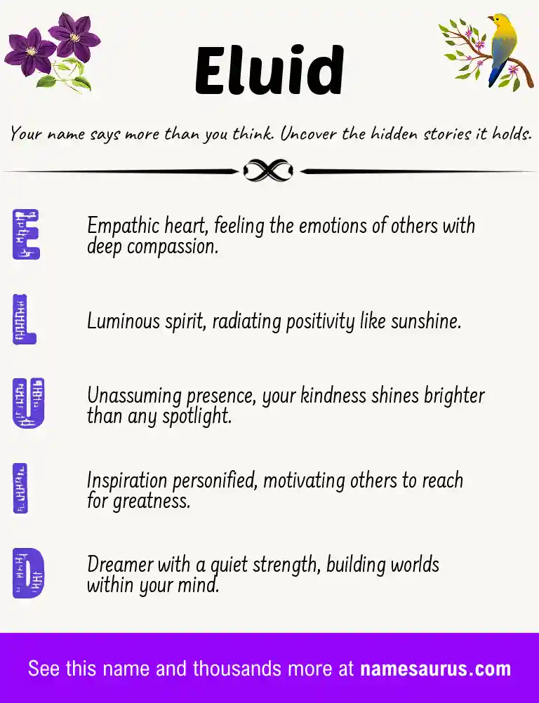 Acrostic poem about Eluid.